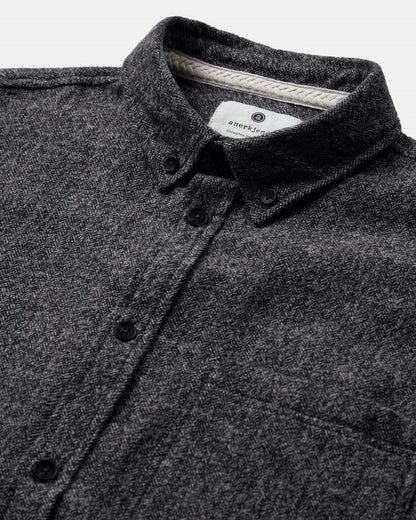 ANERKJENDT Grey Herringbone Shirt