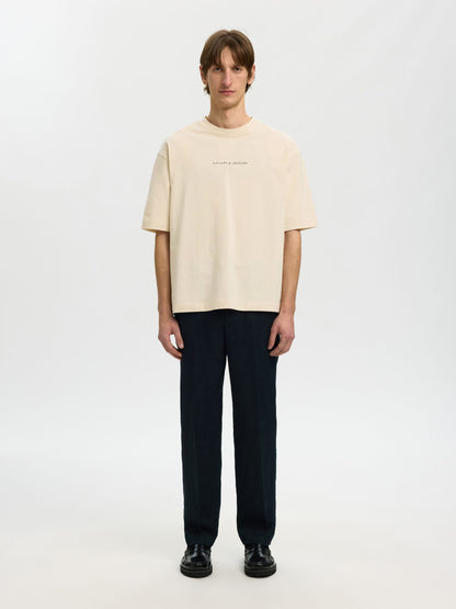 SELECTED Birch Relax Fit Graphic T-Shirt