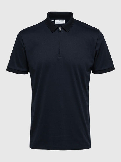 SELECTED HOMME Zip Polo Navy