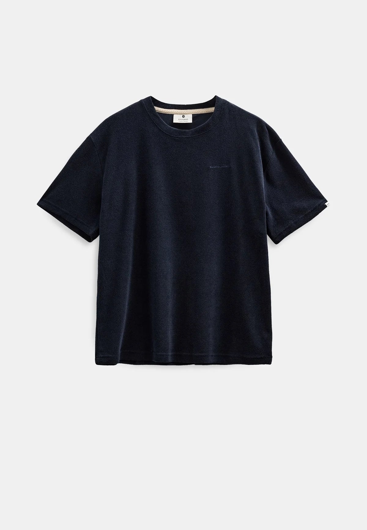 ANERKJENDT Navy Frotte Tee