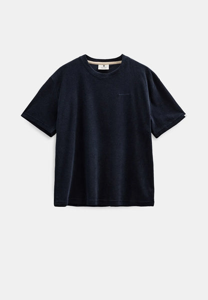 ANERKJENDT Navy Frotte Tee