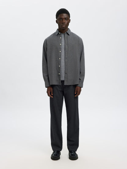 SELECTED HOMME Grey Flannel Shirt