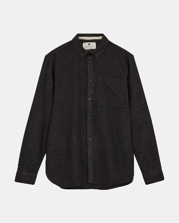 ANERKJENDT Green Herringbone Shirt