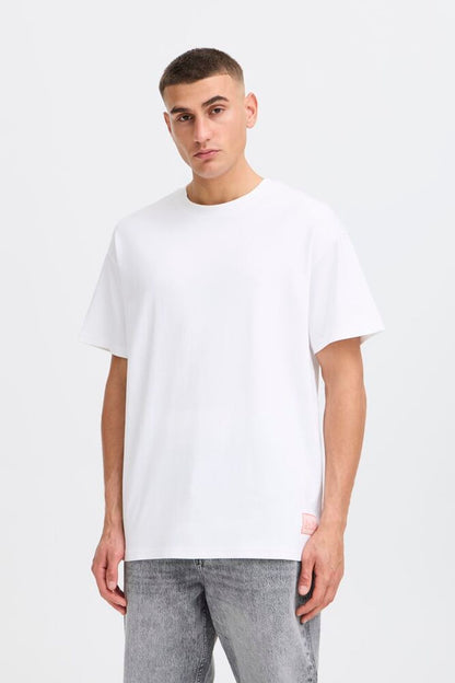 SOLID Box Fit White T-Shirt