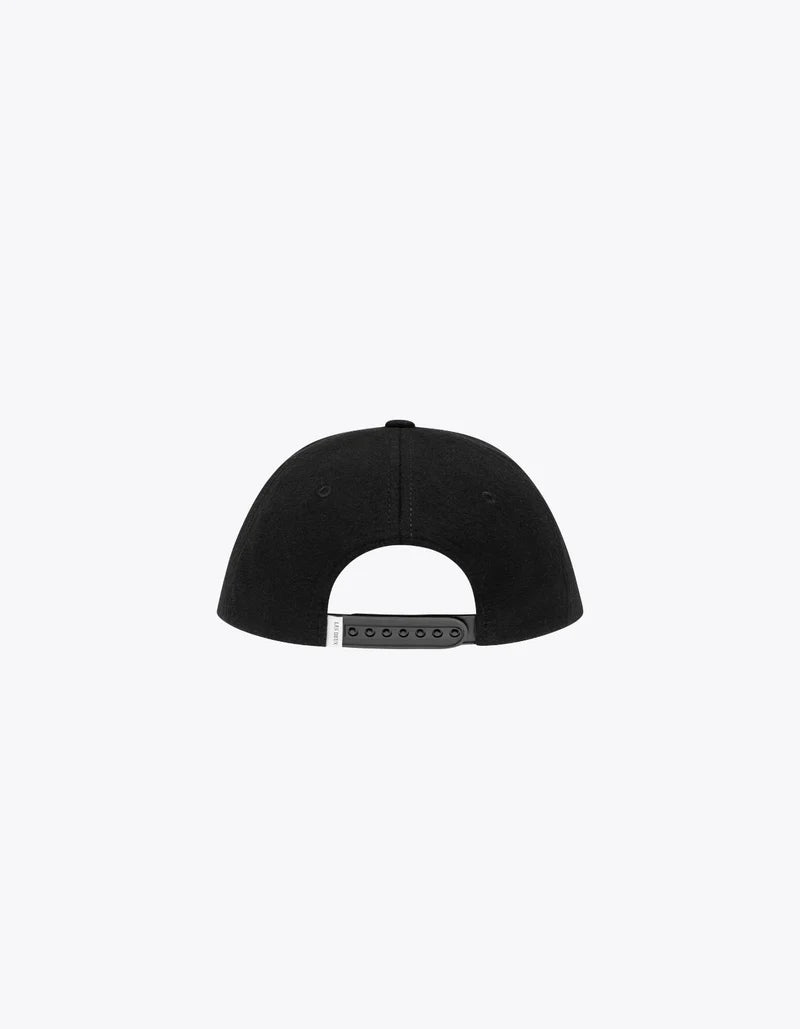 LES DEUX Wool Baseball Cap BLACK