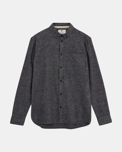 ANERKJENDT Grey Herringbone Shirt