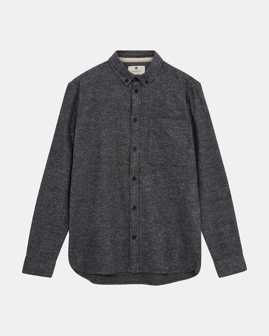 ANERKJENDT Grey Herringbone Shirt