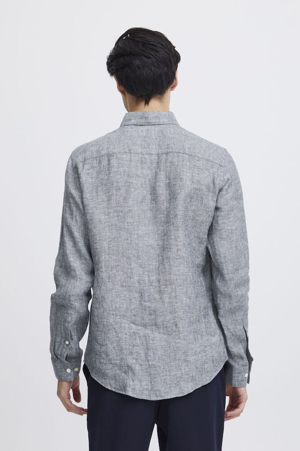 Casual Friday Grey Linen Shirt
