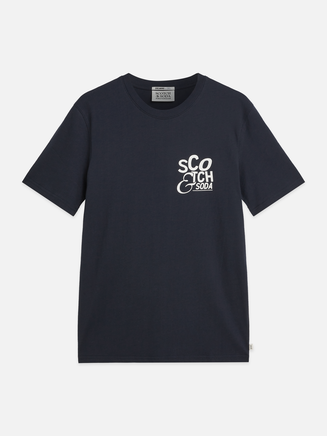 Scotch & Soda Logo T shirt Navy Blue