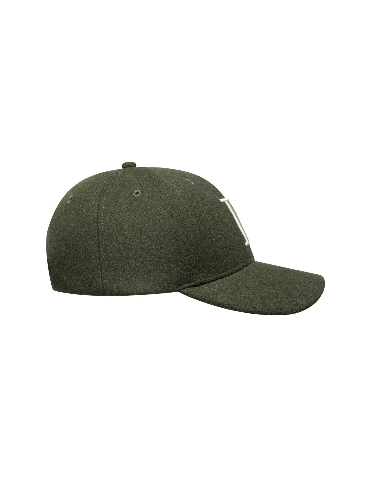 LES DEUX Wool Baseball Cap GREEN