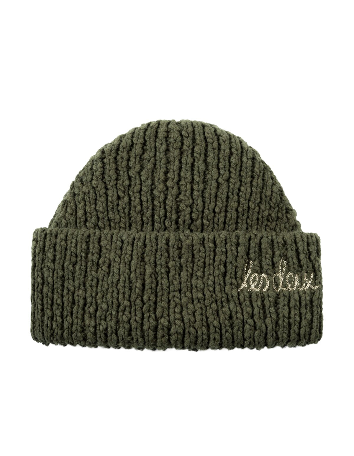 LES DEUX Cotton Beanie GREEN