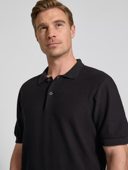 Relax Fit Polo Shirt - Black