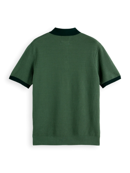 SCOTCH AND SODA PIQUE POLO GREEN