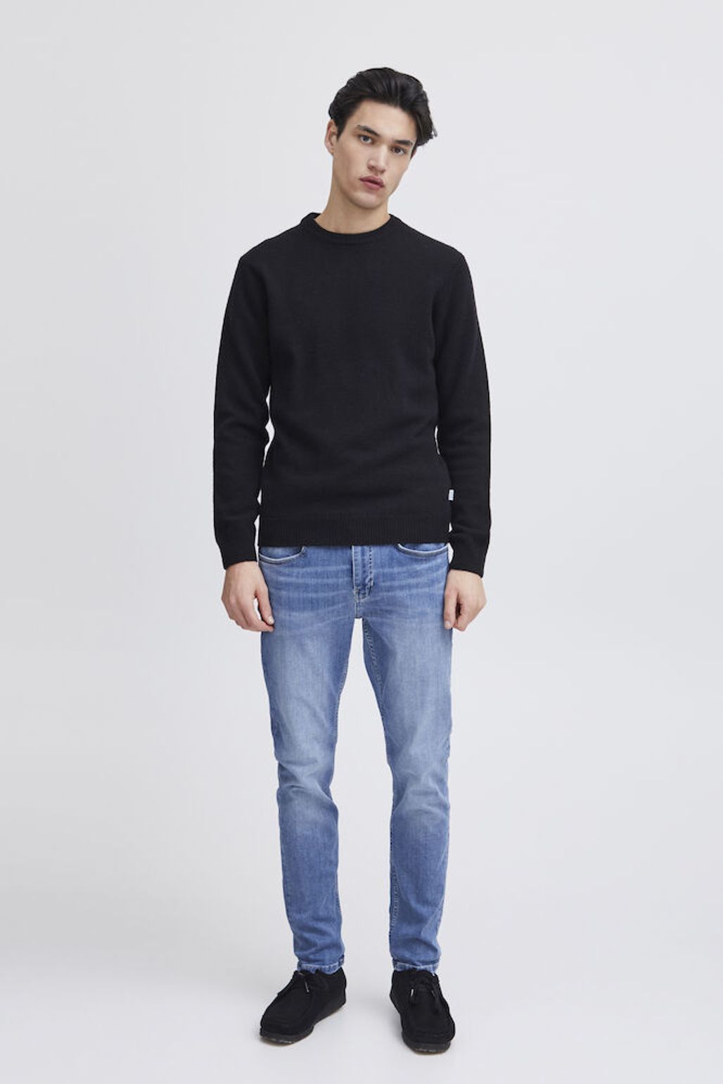 CASUAL FRIDAY Black Wool Mix Jumper