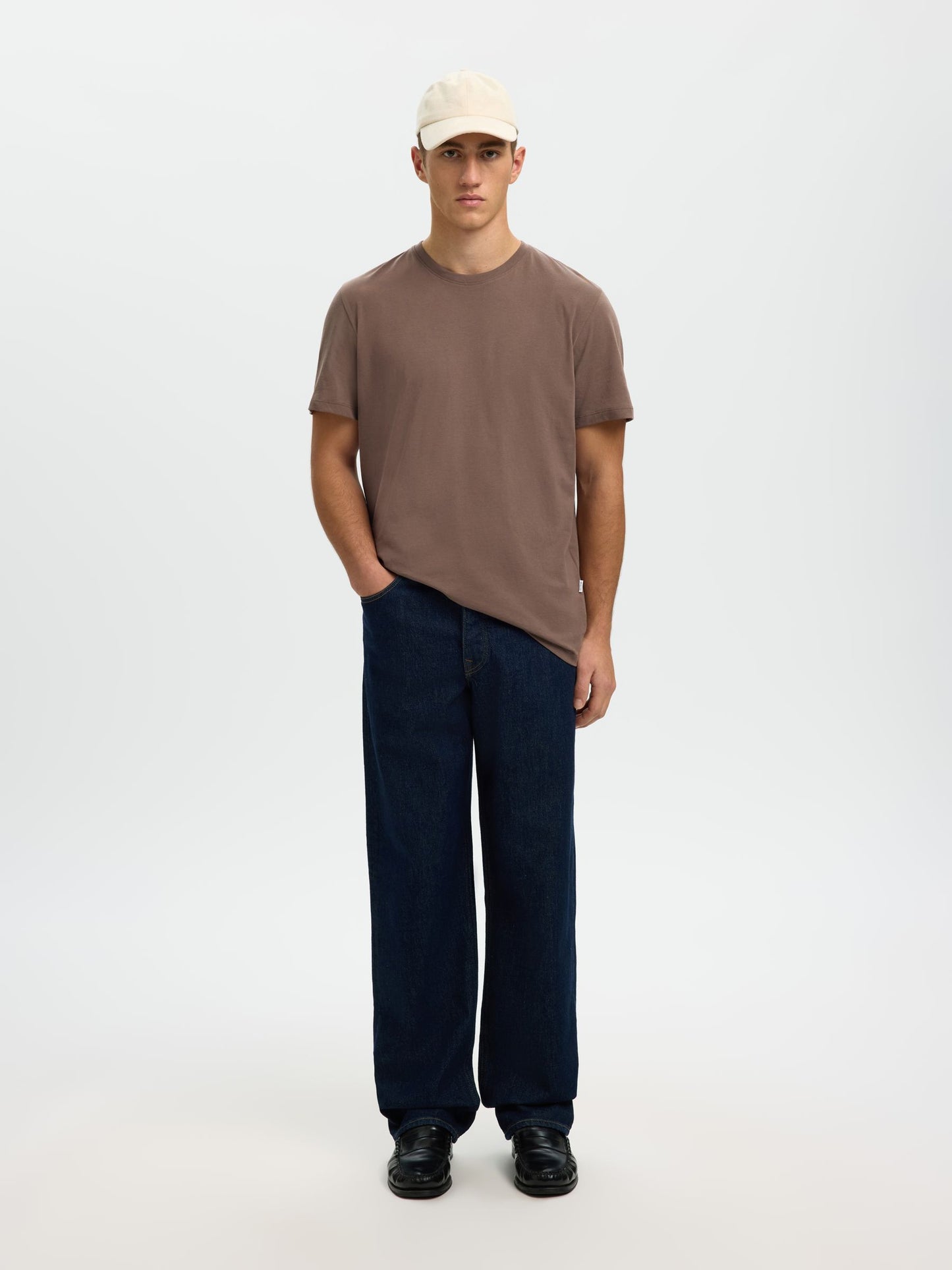 SELECTED Morel Plain T Shirt