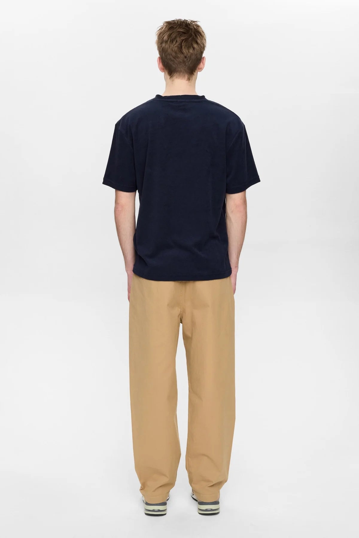 ANERKJENDT Navy Frotte Tee