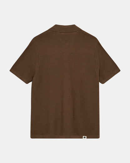 ANERKJENDT SS Knit Shirt BROWN