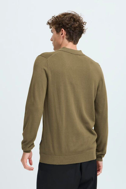 CASUAL FRIDAY Green Long Sleeve Polo