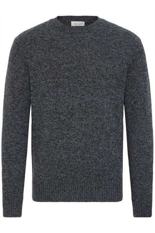 CASUAL FRIDAY Soft Mélange Knit BLACK