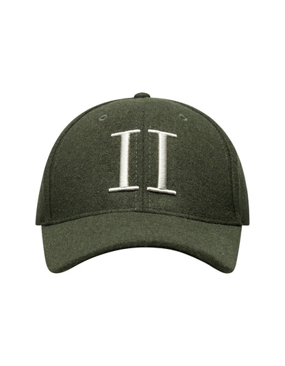 LES DEUX Wool Baseball Cap GREEN