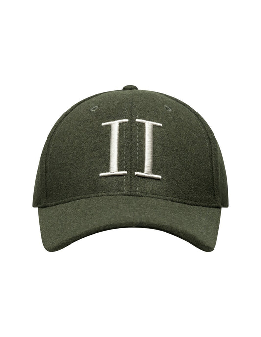 LES DEUX Wool Baseball Cap GREEN