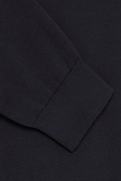 CASUAL FRIDAY Dark Navy Long Sleeve Polo