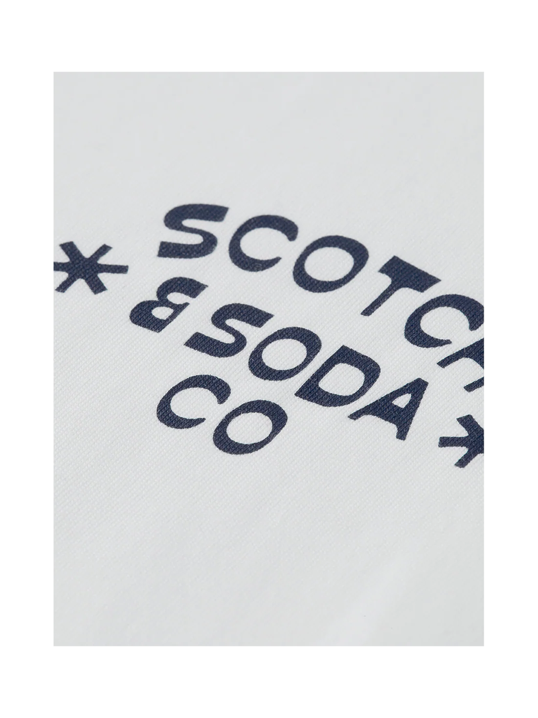 Scotch & Soda Regular fit artwork white T-shirt
