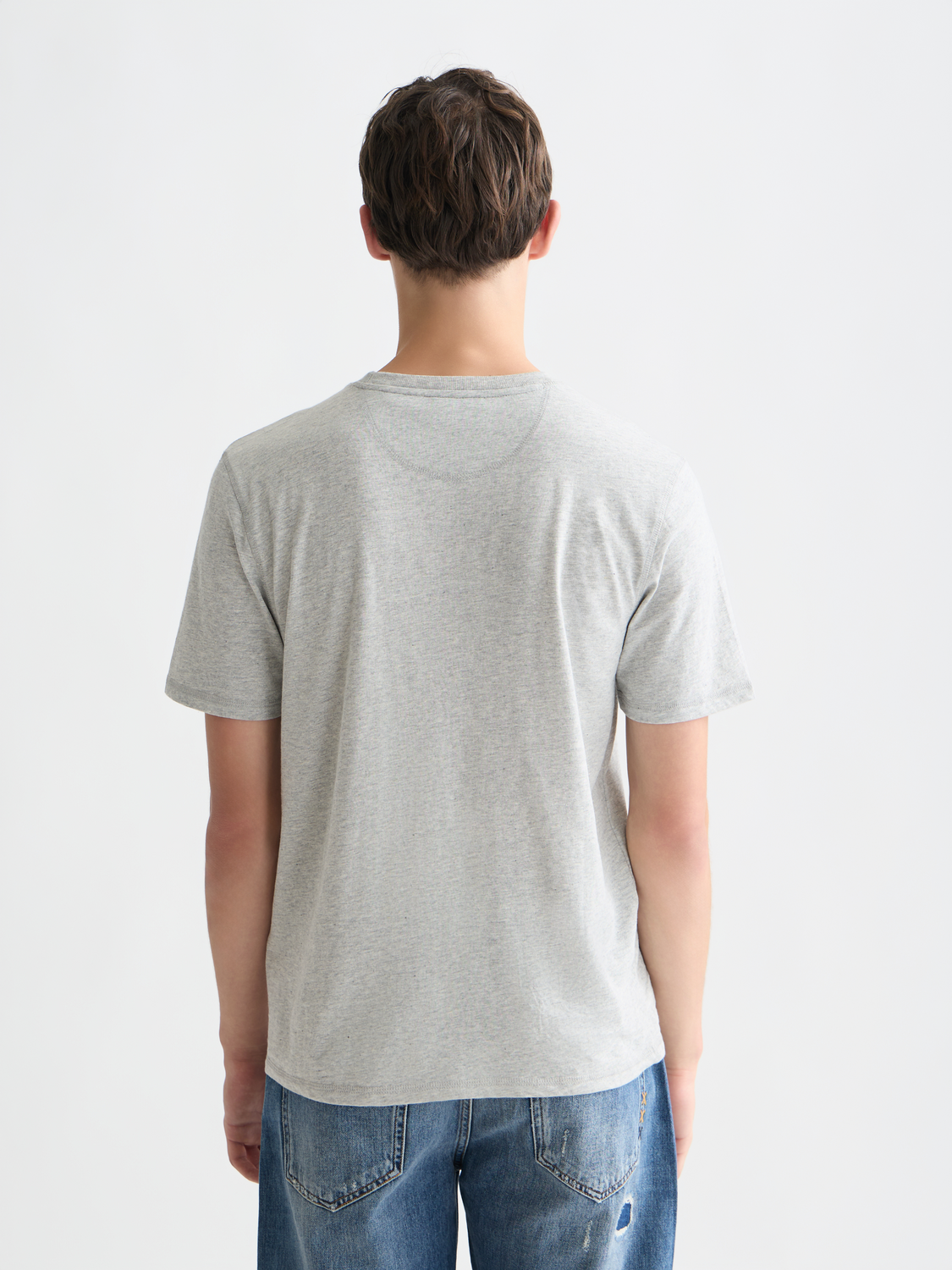 Scotch & Soda Grey Melange T-Shirt