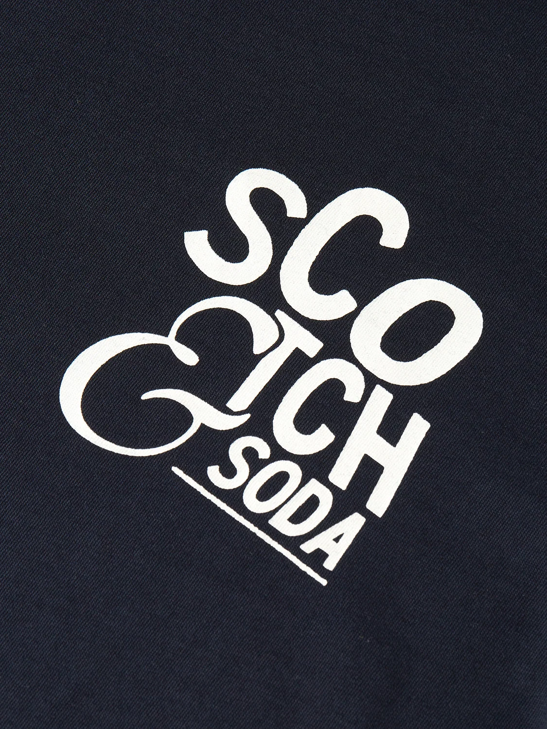 Scotch & Soda Logo T shirt Navy Blue