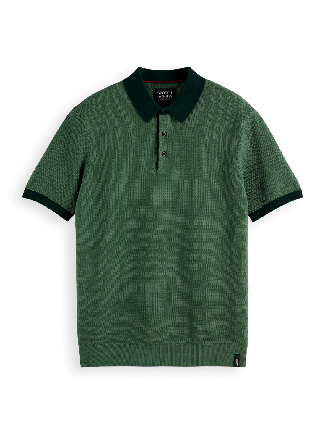 SCOTCH AND SODA PIQUE POLO GREEN