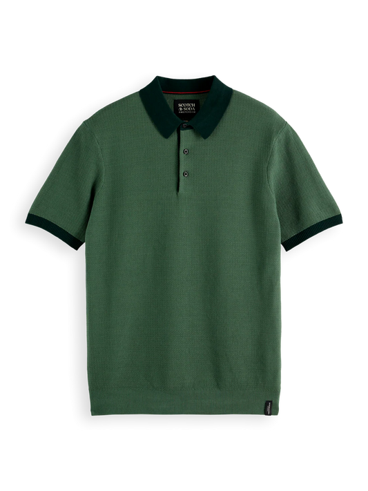 SCOTCH AND SODA PIQUE POLO GREEN