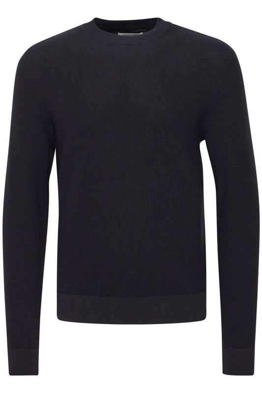 CASUAL FRIDAY Navy Crew Neck Jumper