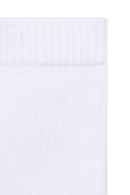 SOLID White Crew Socks - 1 Pack