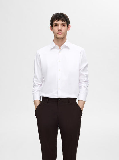 SELECTED HOMME Performance Suit Shirt WHITE