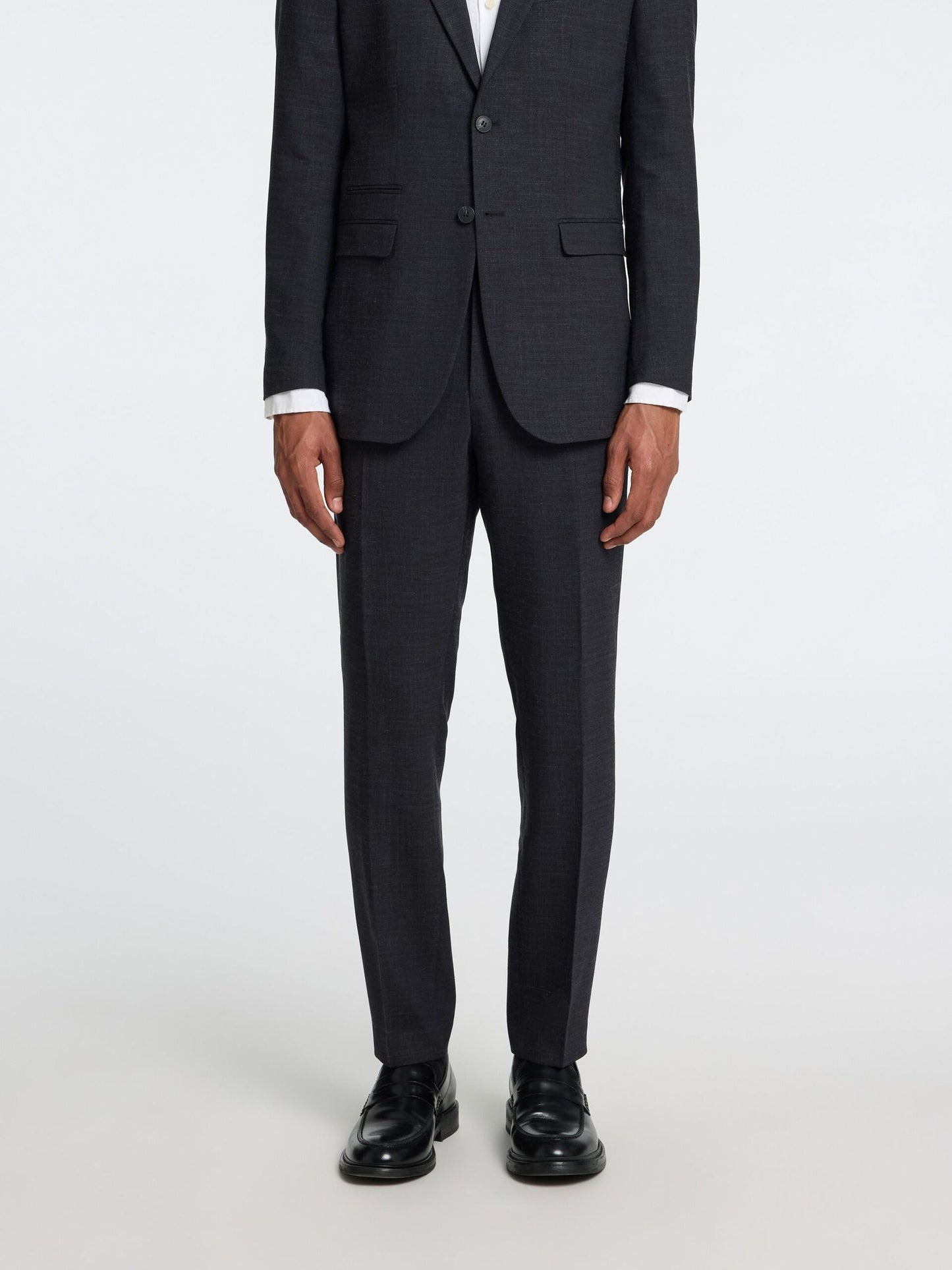 SELECTED HOMME Linen Suit Trouser BLACK