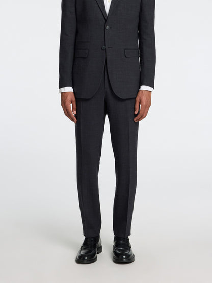 SELECTED HOMME Linen Suit Trouser BLACK