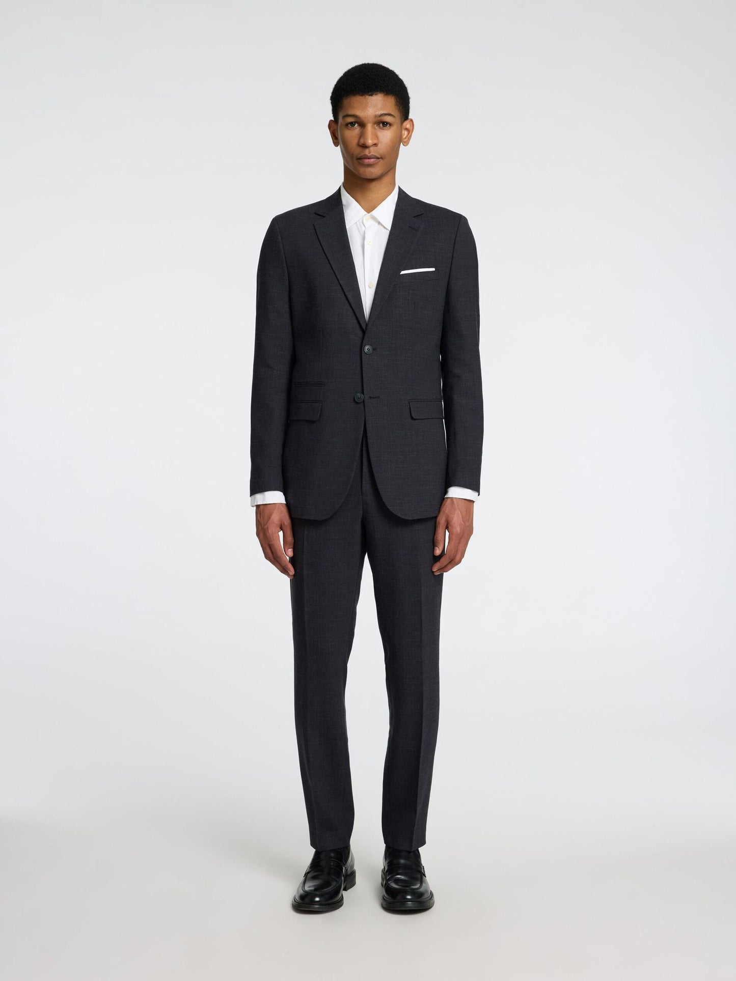 SELECTED HOMME Linen Suit Trouser BLACK