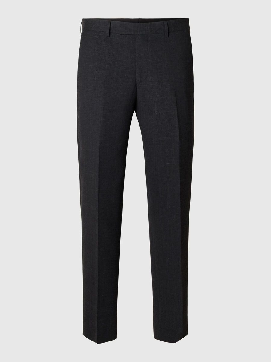 SELECTED HOMME Linen Suit Trouser BLACK