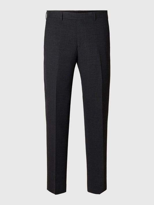SELECTED HOMME Linen Suit Trouser BLACK