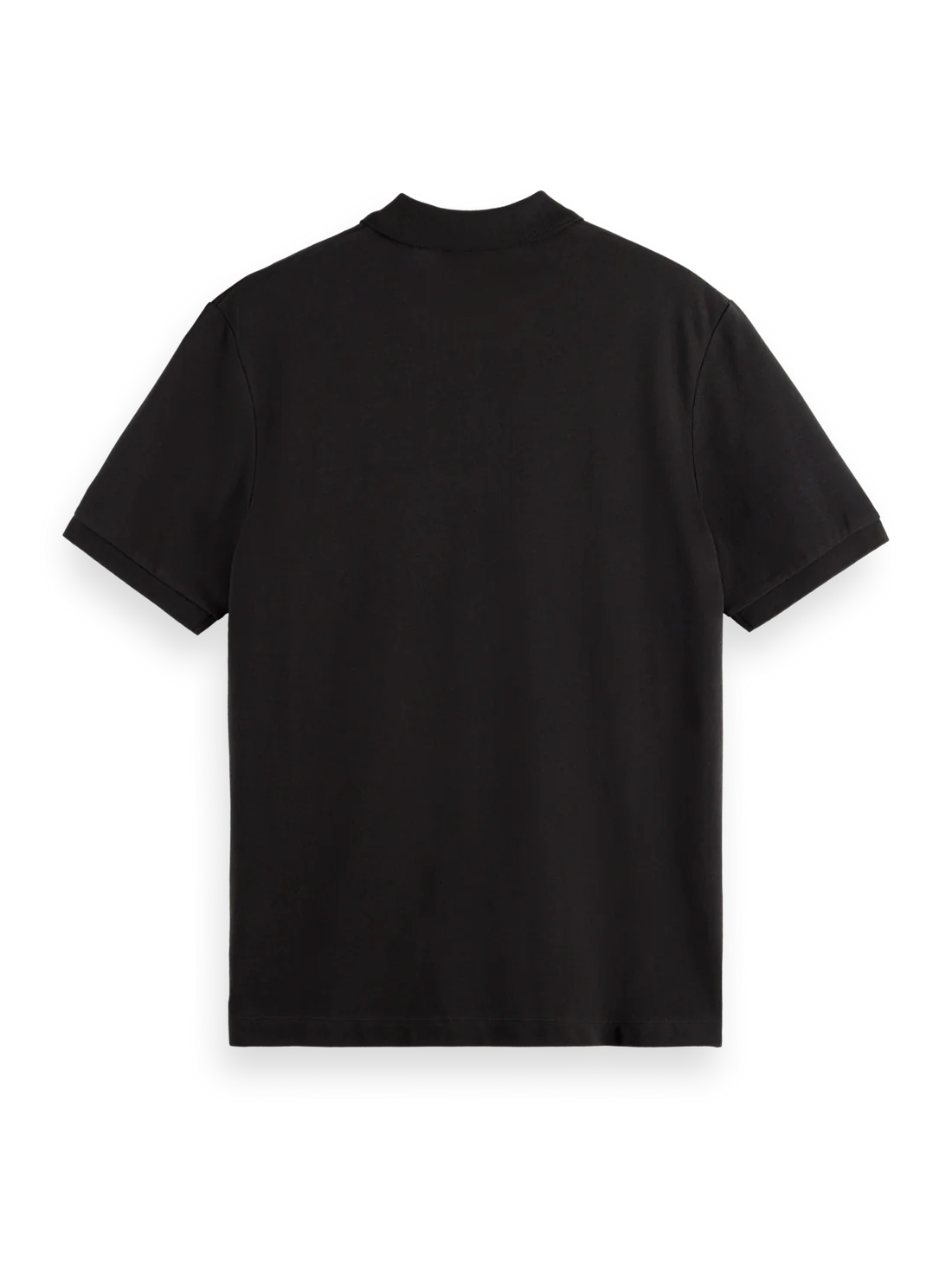 SCOTCH AND SODA Pique Polo BLACK