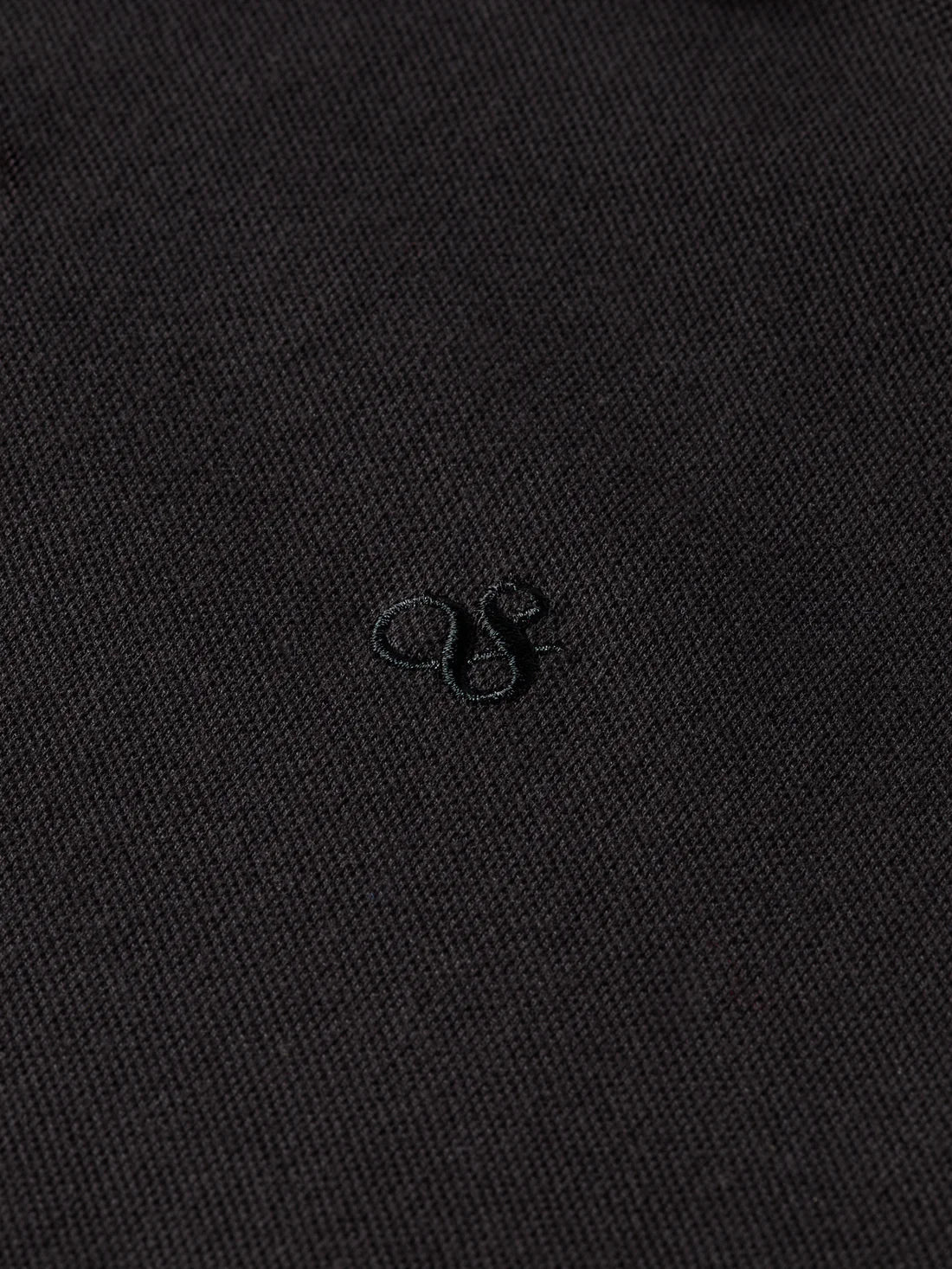 SCOTCH AND SODA Pique Polo BLACK