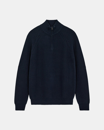 ANERKJENDT Navy 1/4 Zip Jumper