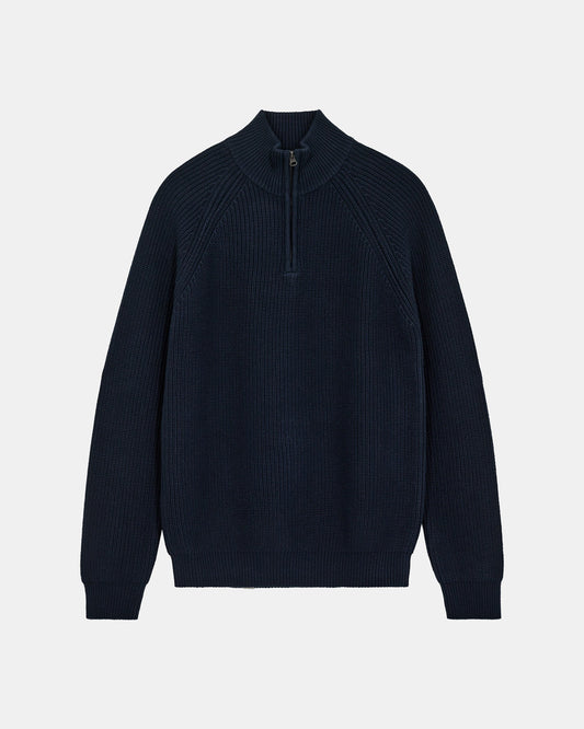ANERKJENDT Navy 1/4 Zip Jumper