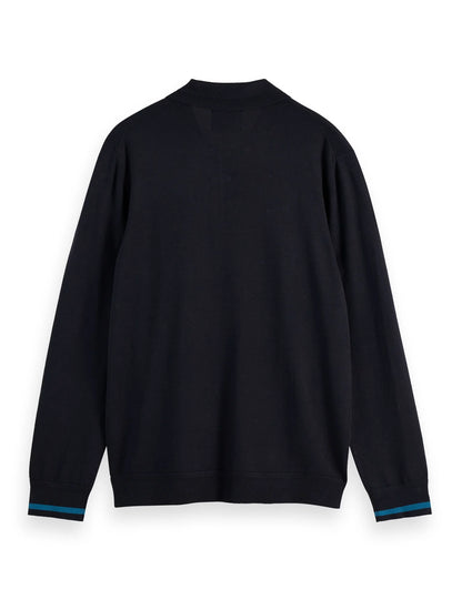 SCOTCH AND SODA Knitted Long Sleeve Polo