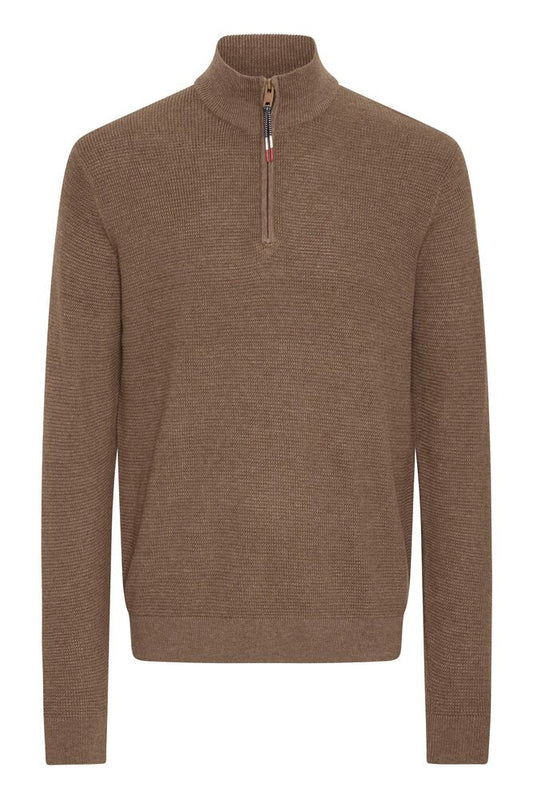 FQ1924 Half Zip BROWN