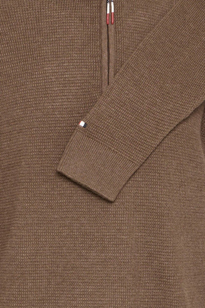 FQ1924 Half Zip BROWN