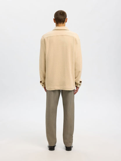 SELECTED Egret Structure Over-Shirt