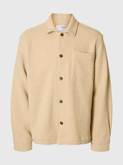 SELECTED Egret Structure Over-Shirt