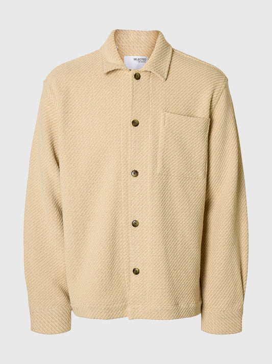 SELECTED Egret Structure Over-Shirt