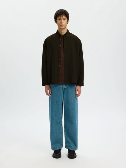 SELECTED Green Button Down Shirt